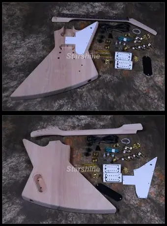 

Starshine Electric Guitar Kits DK-UEX2 EX Style Mahogany Body Unfinished Electric Guitar