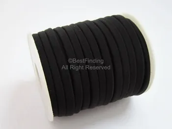

Lycra cord Black elastic lycra cord stitched 5mm lycra strip