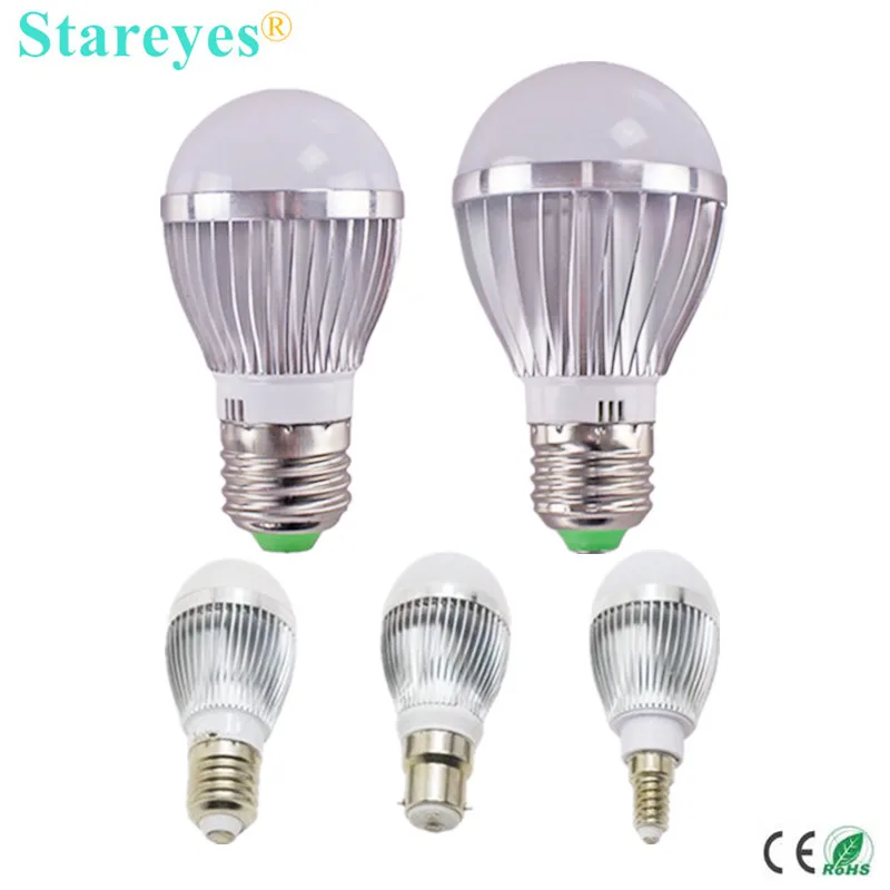 1 шт. диммируемая Светодиодная лампа шар 5 Вт 4 3 E14 E27 B22 GU10|3w e14|light ledled light |
