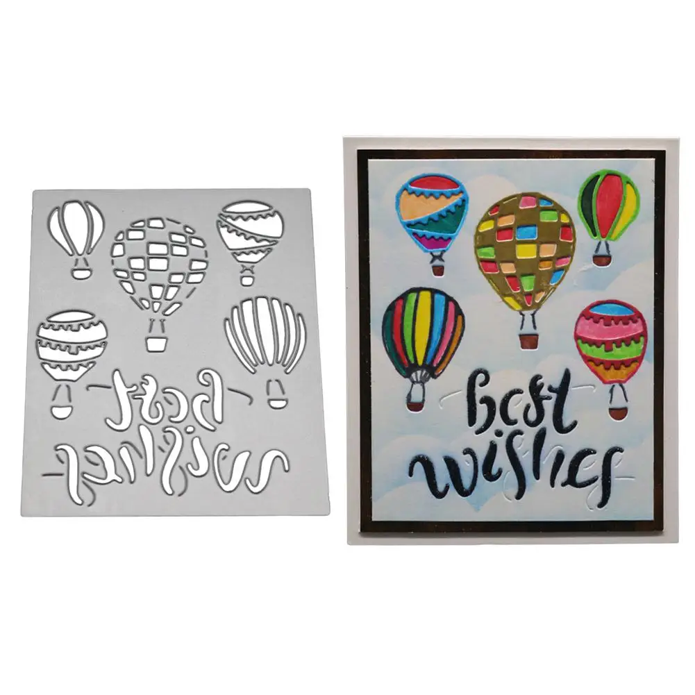 

DIY Air Balloon Cutting Dies For Card Marking Craft Embossing Stamps Stencil Stitched Scrapbooking Greeting Card Decoration