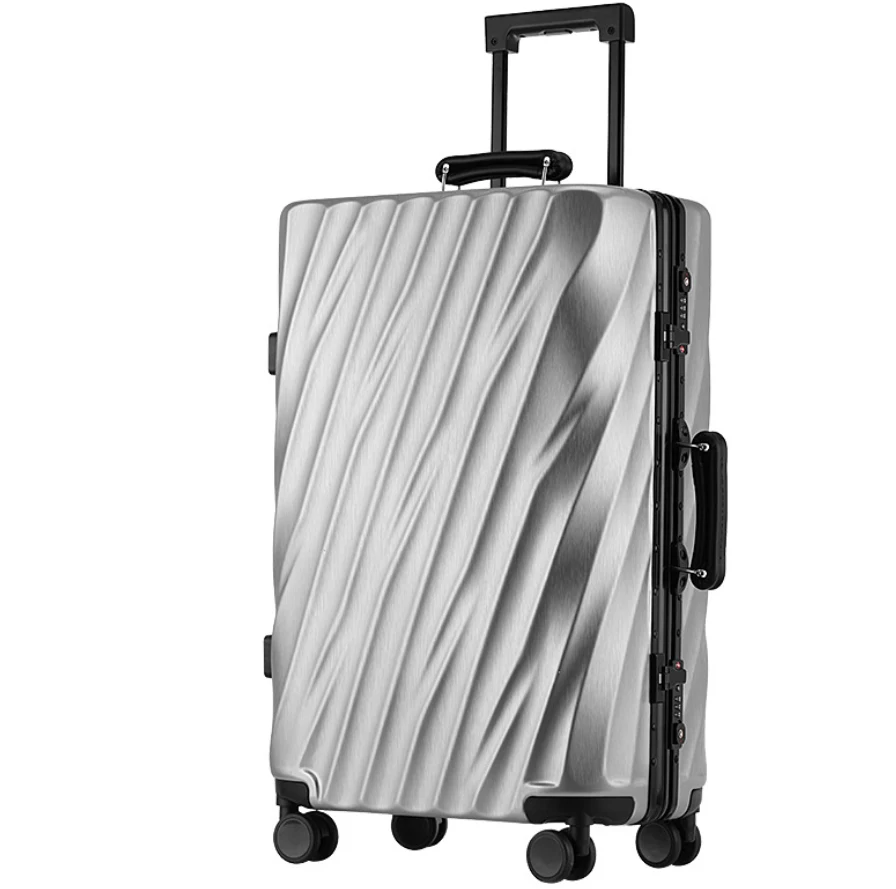 

Trolley case Aluminum Frame High Durable Travelling bag TSA customs Lock Aluminum Handrail 4-Wheel Spinnable 1708