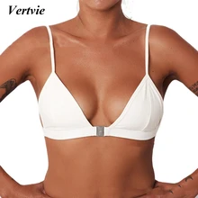 Vertvie сексуальный бикини женский купальный костюм летний купальный костюм купальный Холтер пуш-ап немягкий бюстгальтер купальники без косточек женский топ для плавания