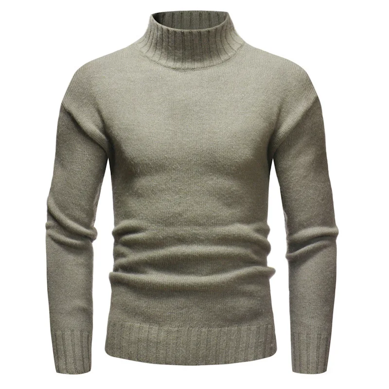 2018 Новый кашемировый свитер Для мужчин Повседневное Slim Fit Для мужчин s трикотажные внизу свитера водолазка пуловеры твердые Цвет Вязание