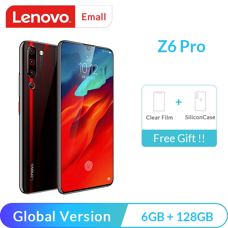 Оригинальный смартфон Lenovo Z6 Pro глобальная версия 6 ГБ/8 ГБ 128 Snapdragon 855 39 дюймов 48 МП AI