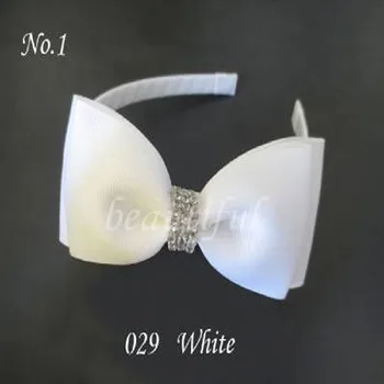 

100 BLESSING Boutique Good Girl Woven Headband 5" Bowknot Hair Bow Clip 186 No.