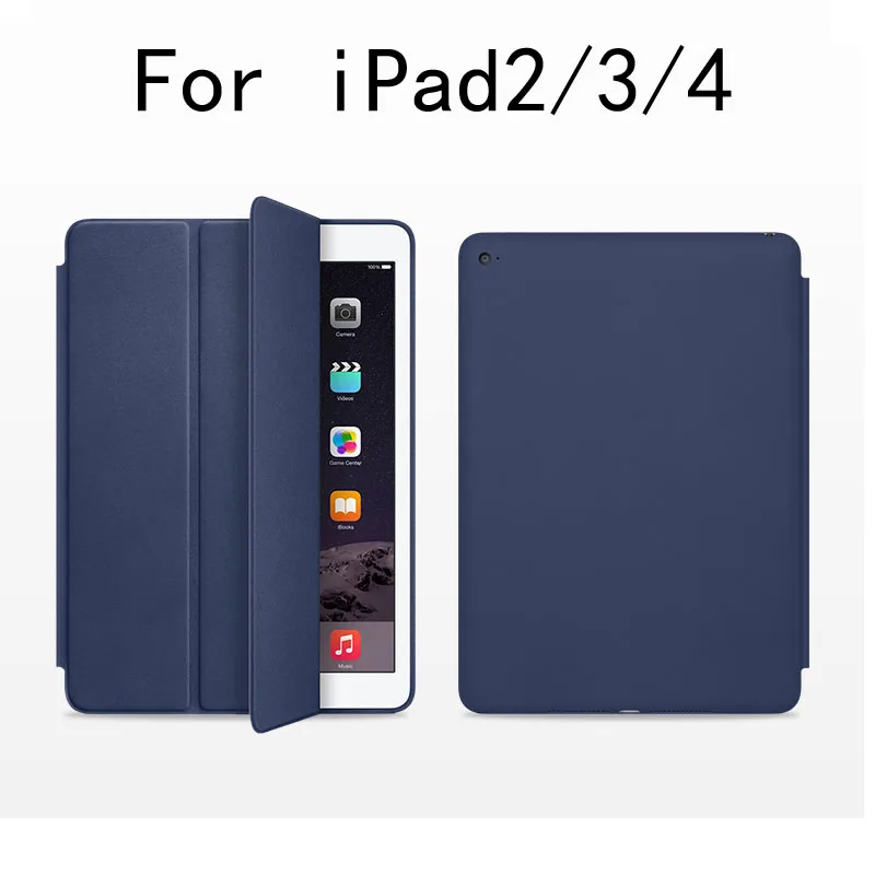 Оригинальный умный чехол для планшета защитный из искусственной кожи Apple i pad 2/3/4 9