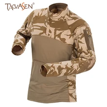 TACVASEN Мужская быстросохнущая армейская тактическая футболка камуфляжная Военная футболка охотничья армейская футболка туристическая одежда для кемпинга SH-CMGF-01
