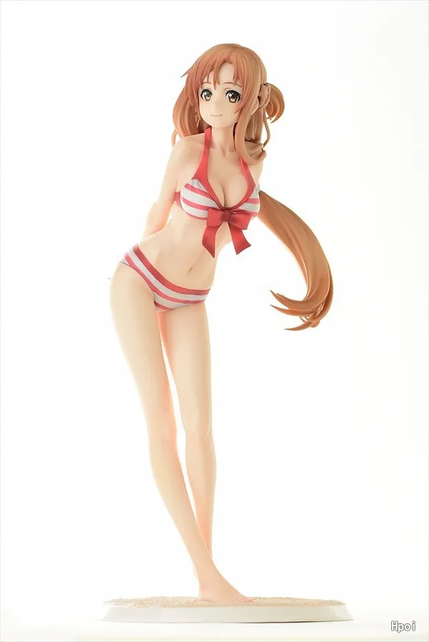 Anime Sword Art Online Sexy Figure Yuuki Asuna Swimsuit Ver. Premium PVC Action Figures Collection Model Toys Doll 25cm