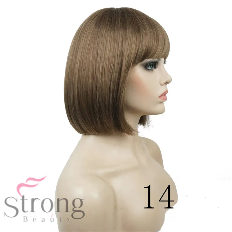 StrongBeauty синтетические короткие прямые парики женские волосы для женщин боб парик 10"