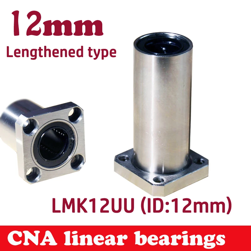 

4pcs/lot Free Shipping LMK12LUU Long Type 12mm Flange Linear Bearing CNC Linear Bush