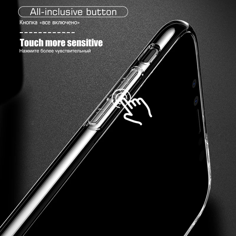Сверхтонкая жесткая накладка на заднюю панель из ТПУ с крышкой для iPhone XS Max 8 7 6 6S