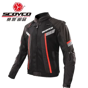 

2018 Summer New SCOYCO breathable Mesh Motorcycle Cycling Jacket JK72 Waterproof Motocross Motorbike jackets 450D oxford cloth