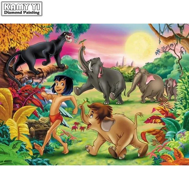 

Diamond Painting Disney the Jungle Book 30x20cm lwr