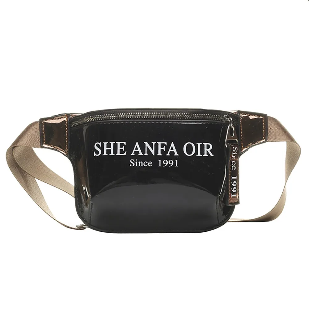 

Women chest package Multifunction Waist Bag Travel Woman Waist Pack Sequin Leather Phone Bags Mini Belt Bag Cool Chest Bum Bag