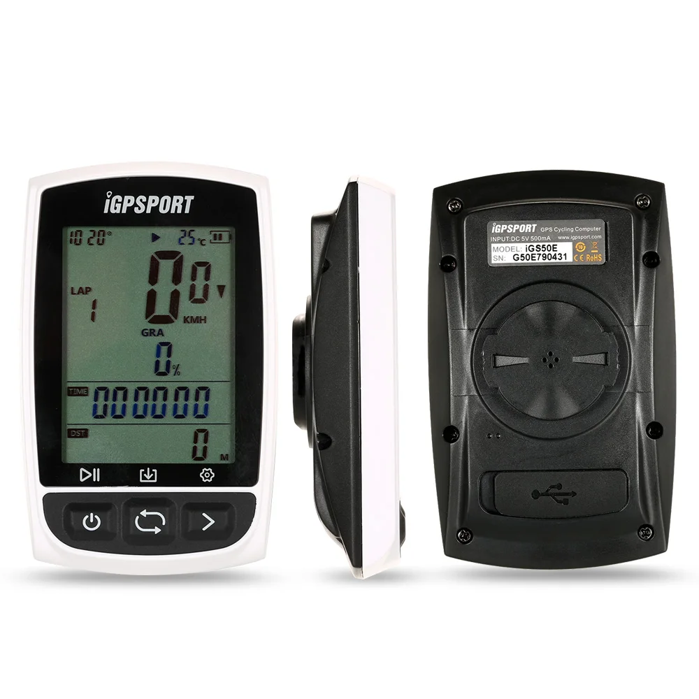 

iGPSPORT GPS Cycling Computer Rechargeable IPX7 Water Resistant Anti-glare Screen Bike Bicycle GPS Computer Odometer with Mount