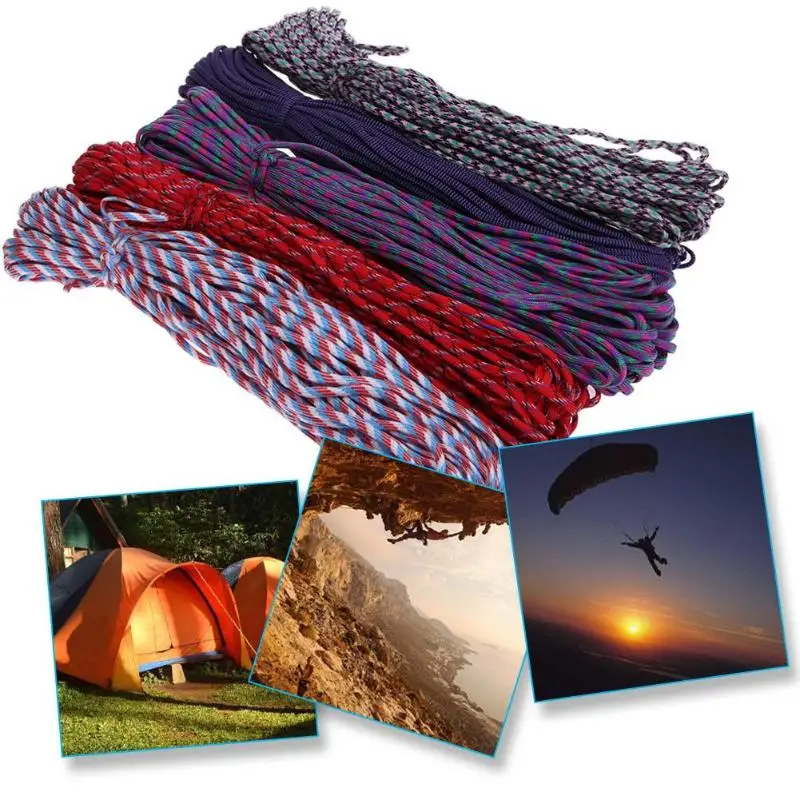 

30m 7 Strand Outdoor Portable Paracord Cord Lanyard Rope Climbing Survival Equipment