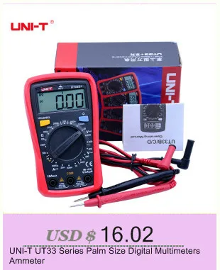 Uni-t ut58c simplemente digital Multimeter electricidad medidor de AC/DC 20a 1000v diodetest