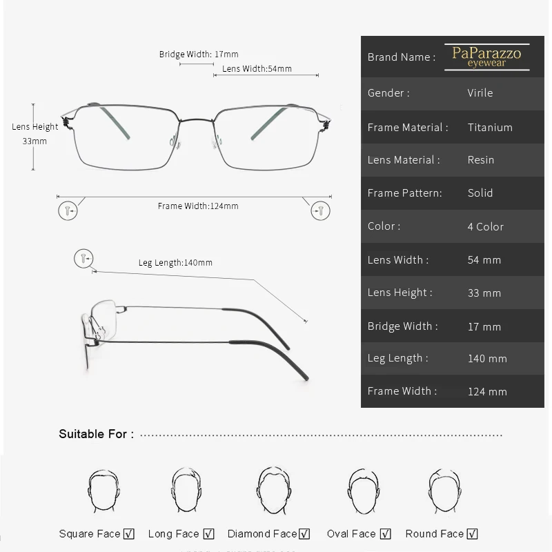 Титановые оптические очки, оправа для близорукости, очки для глаз, унисекс, очки по рецепту, деловые очки без винтов, оправа для очков