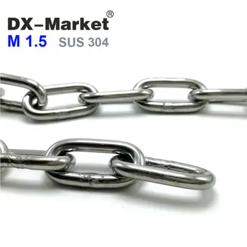 

1.5mm chain, 10 meters , sus304 chain , high quality stainless steel rigging antirust chains