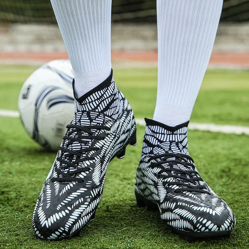 Футбольная обувь футбольные мужские бутсы высокие лодыжки детская обувь для футбола профессиональная гонка