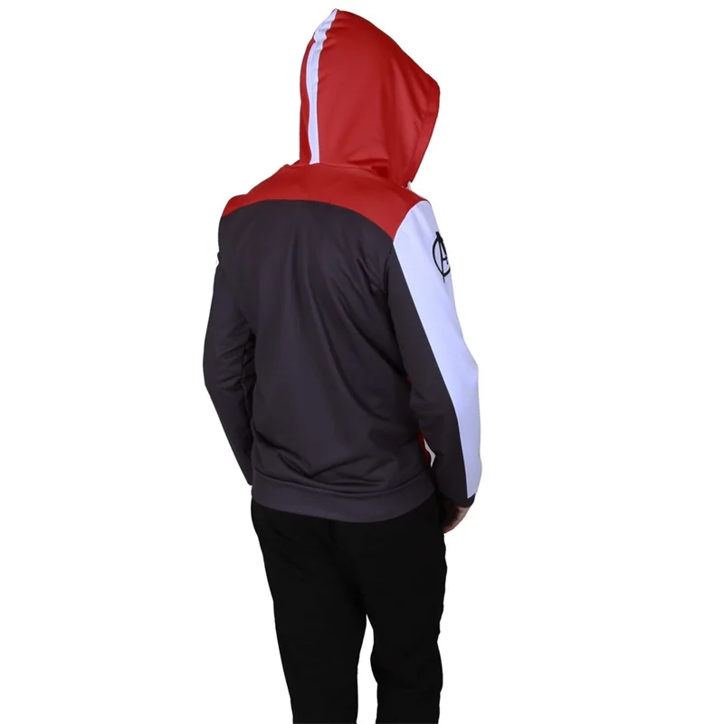 Adult Kids Avengers Endgame Quantum Realm Superhero Cosplay Sweatshirt Hoodie Jacket Coat