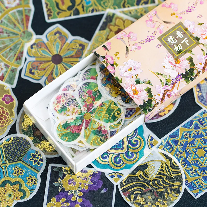 

8 Designs Miixed Total 480PCS/lot Royal Flowers Theme Classic High Quality Floral Stickers Pack Free Shipping
