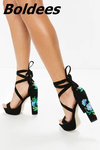 Peep Toe Block Heel Sandals Classy 