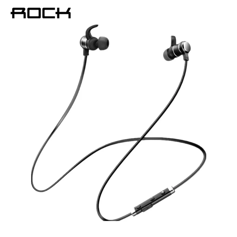 ROCK Bluetooth Earphones In-Ear Magnetic Neckband Headphone Sweat Waterproof For Running Budget Wireless Sleep Headsets budget process in ethiopia