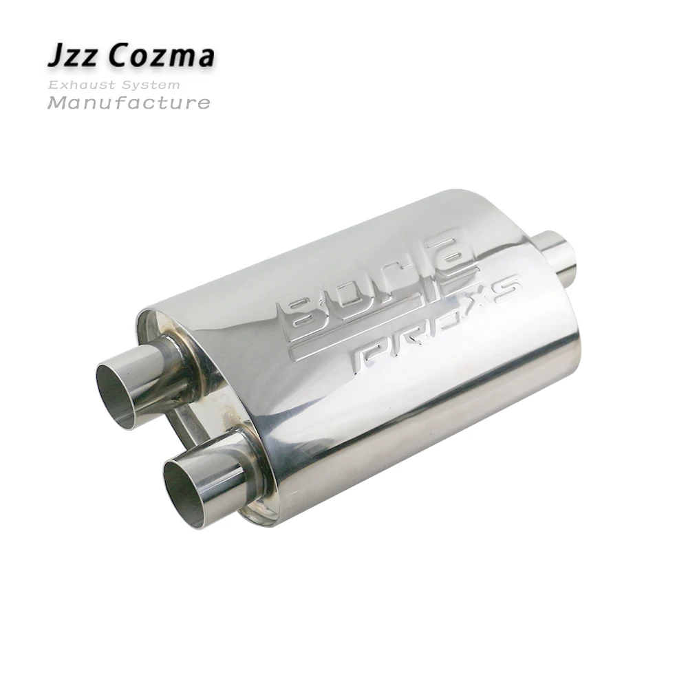 Универсальный резонатор выхлопных газов JZZ SS201 2 дюйма Y образный толщина 1