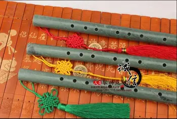 

Collection China natural Jade Flute musical andJade pendant tassel long