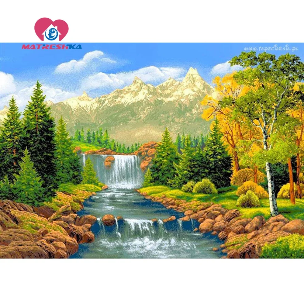 Diamant Borduurwerk Natuur Landschap Schilderijen Rhinestones Diamonds Handwerk Mozaiek Diamant Volledige Compilatie Pictures Boor Diamond Embroidery Nature Painting Rhinestonesmosaic Diamond Aliexpress