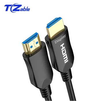 

HDMI Cable 2.0 Fiber Optic Cable Gold Plated Support 3D 60HZ 18Gbps Transmission Distance Of More Than 100 Meters Radiation-Free