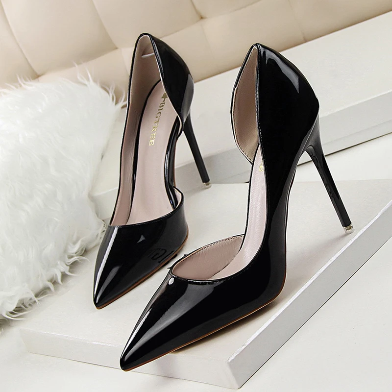 

Women Pumps Summer Women Shoes Pink High Heels Pu Leather Women Pumps Fashion Bride Wedding Shoes Famale