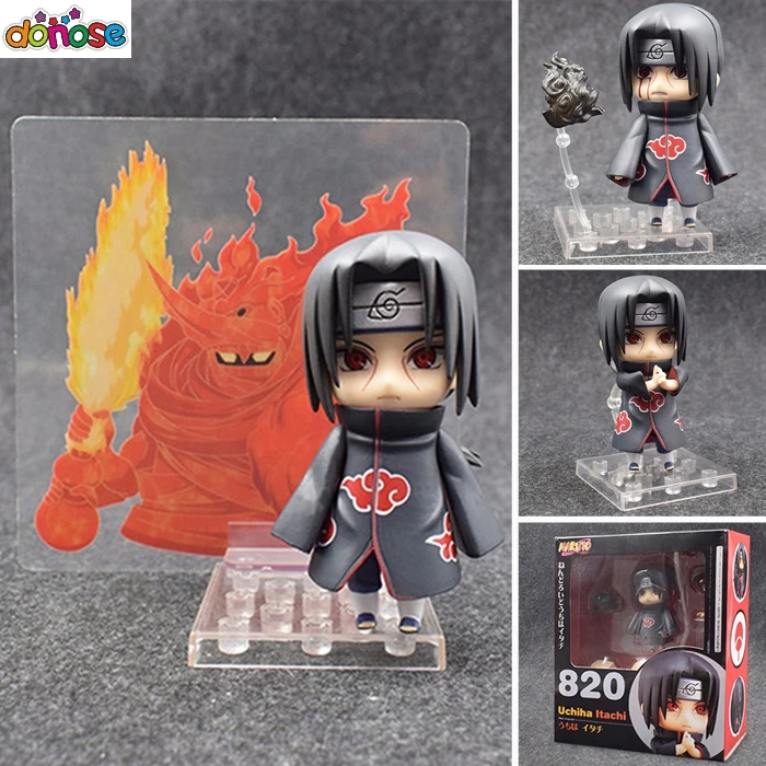 Uchiha Itachi Action figure  Nendoroid 820 Naruto Figure Shippuden PVC Figure Collection Model Kids Toy Doll