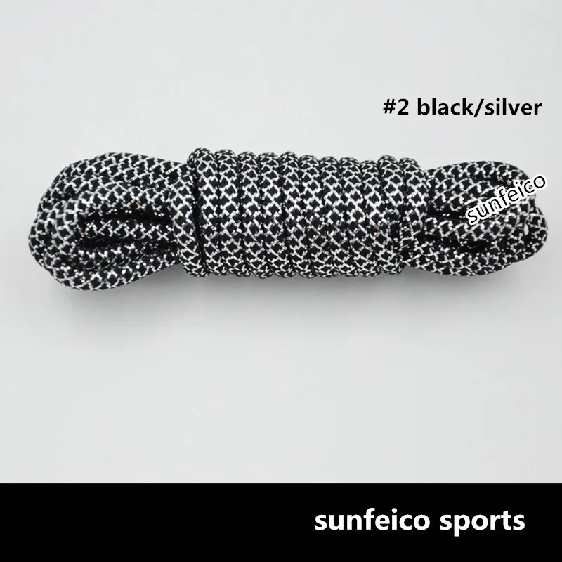 5mm Round Thick Sparkle Rope Lace Shoelaces 51" Sneaker Glitter Gold