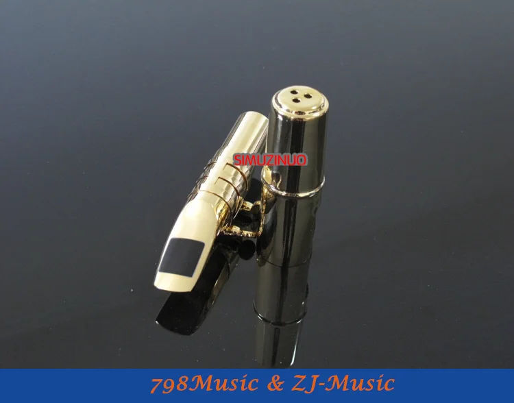 Модель B2 Профессиональный металлический мундштук для саксофона позолоченный