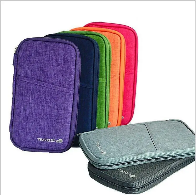 Purple Travel Leather Passport Cover Organizer USA Card Case Wallet Mens Womens