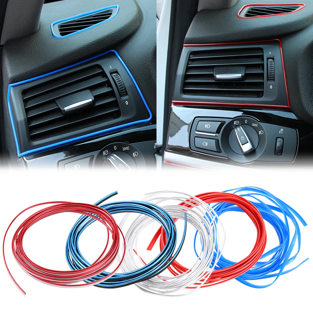 5M Car Styling Brand Stickers and Decals Interior Decorative 3D Thread