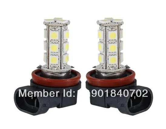 

10PCS X H11 H8 18 SMD LED 5050 Car Fog Lights Driving Light Lamp Bulb for Ford Toyota Audi Honda Porsche Xenon White 12V