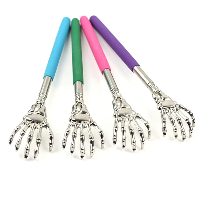 Bear Claw Back Scratcher Practical Handy Stainless Adjustable Pen Clip Back Scratcher Telescopic