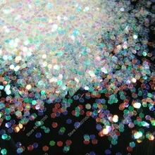 1 мм(1/2") 040 дюймовый белый Цвет с Цвет ful оттенки блеск для ногтей шестиугольник Форма для ногтей украшения и блестки для ногтей