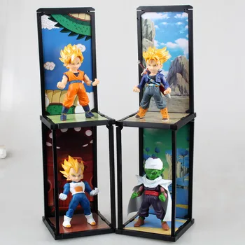 

4pcs Dragonball Action Figure Son Gokou Vegeta Trunks Piccolo PVC Super Saiyan Model Japanese Anime Figure Dragon Ball Z Toy