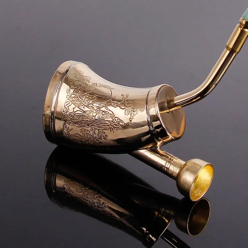 Creative Multifunction Portable Water Filter Pipe Copper Hookah Smoking Pipe Tobacco Smoke Mouthpiece Cigarette Holder
