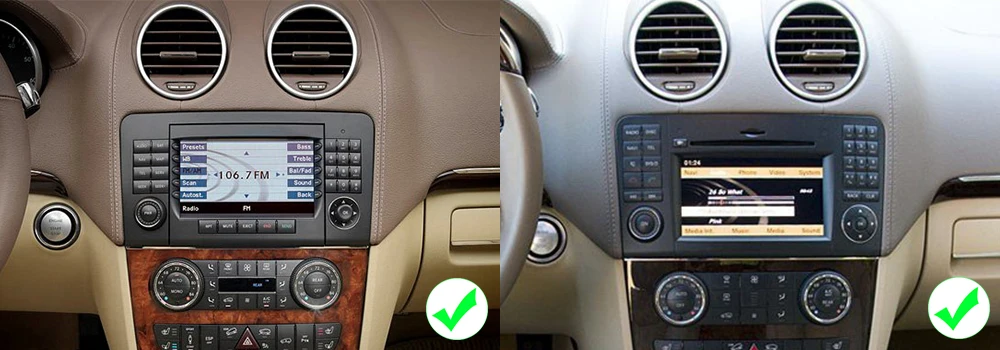 For Mercedes Benz GL Class X164 GL320 2005~2012 2 DIN Car Android 9 GPS Naviation Multimedia system Bluetooth Radio Amplifier 10