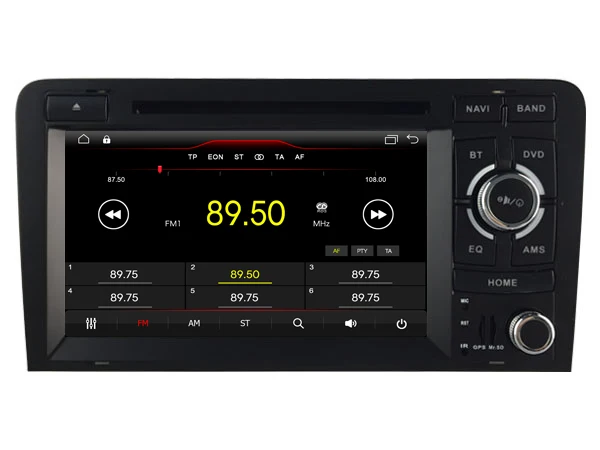 Perfect Navirider car dvd player multimedia autoradio android 8.1 wifi gps navigation screen for Audi A3 S3 RS3 tape recorder headunits 2