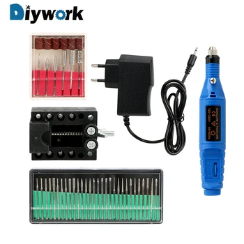 

DIYWORK Rotary Power Tool with Accessories Electric Carving Pen Polish Grinding US Plug/EU Plug Driling Tool 100V-240V