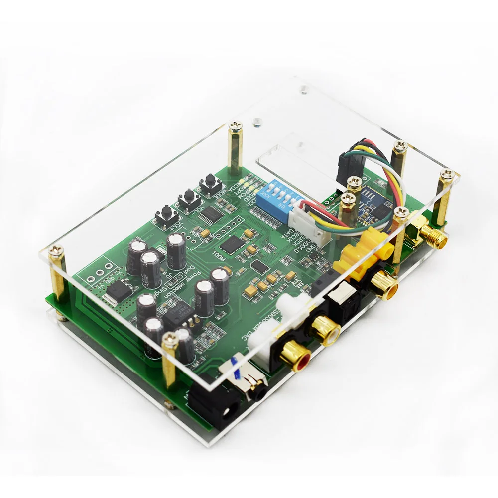 Lusya ES9038Q2M DAC I2S SPIDF CSR8675 aptx hd LDAC Bluetooth 5 0 Модуль декодер плата в случае с антенной