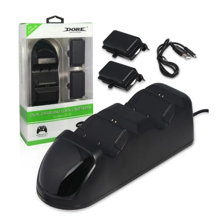 Dual Charging Dock Charger Station with Battery Pack For XBOX ONE / SLIM Controller
