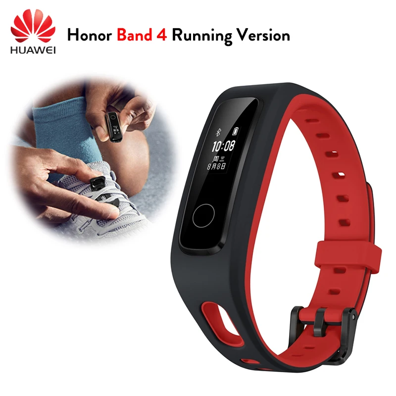 

In stock Original Huawei Honor Band 4 Running Version Smart Wristband Shoe-Buckle Land Impact Professional Advice Sleep Snap