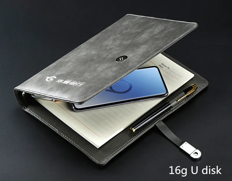 

Creative Charging Treasure Mobile Power Notepad Customized Logo Multifunctional Laptop With U Disk Thickening Practical Gift Off